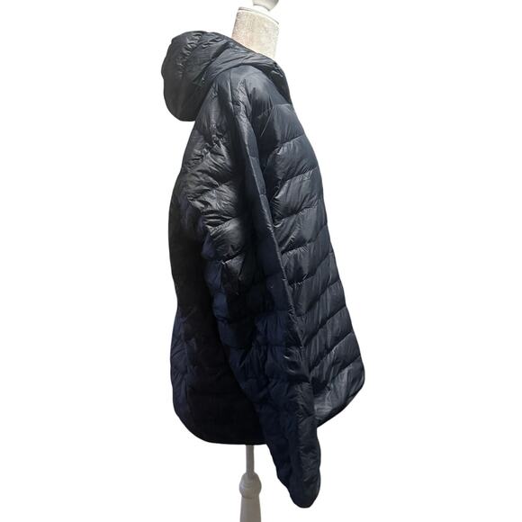 Eddie Bauer Men’s XXL Hooded Down Jacket Dark Gray Packable Lightweight Puffer - Picture 3 of 7